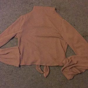 Cropped Bell Sleeve Sweater